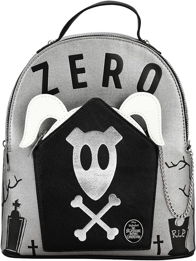 Nightmare Before Christmas Zero Graveyard Metallic Mini Backpack with Removable Coin Pouch | Amazon (US)
