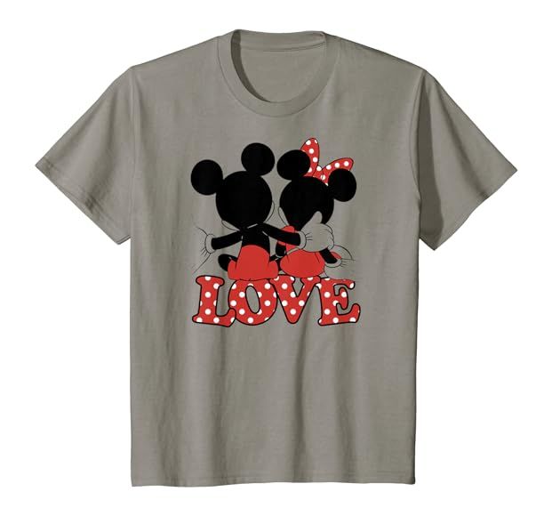 Disney Valentines Mickey Minnie Love Hug T-Shirt | Amazon (US)
