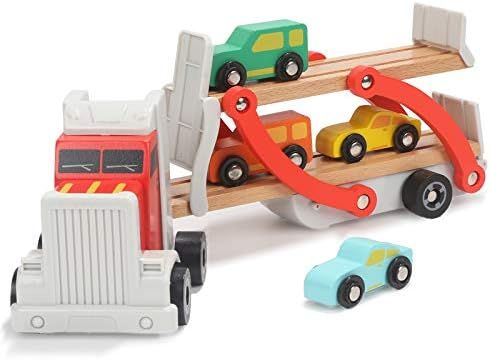 Juguetes de madera brillantes para coches de 2 3 años de edad, niños pequeños, camiones y ramp... | Amazon (US)
