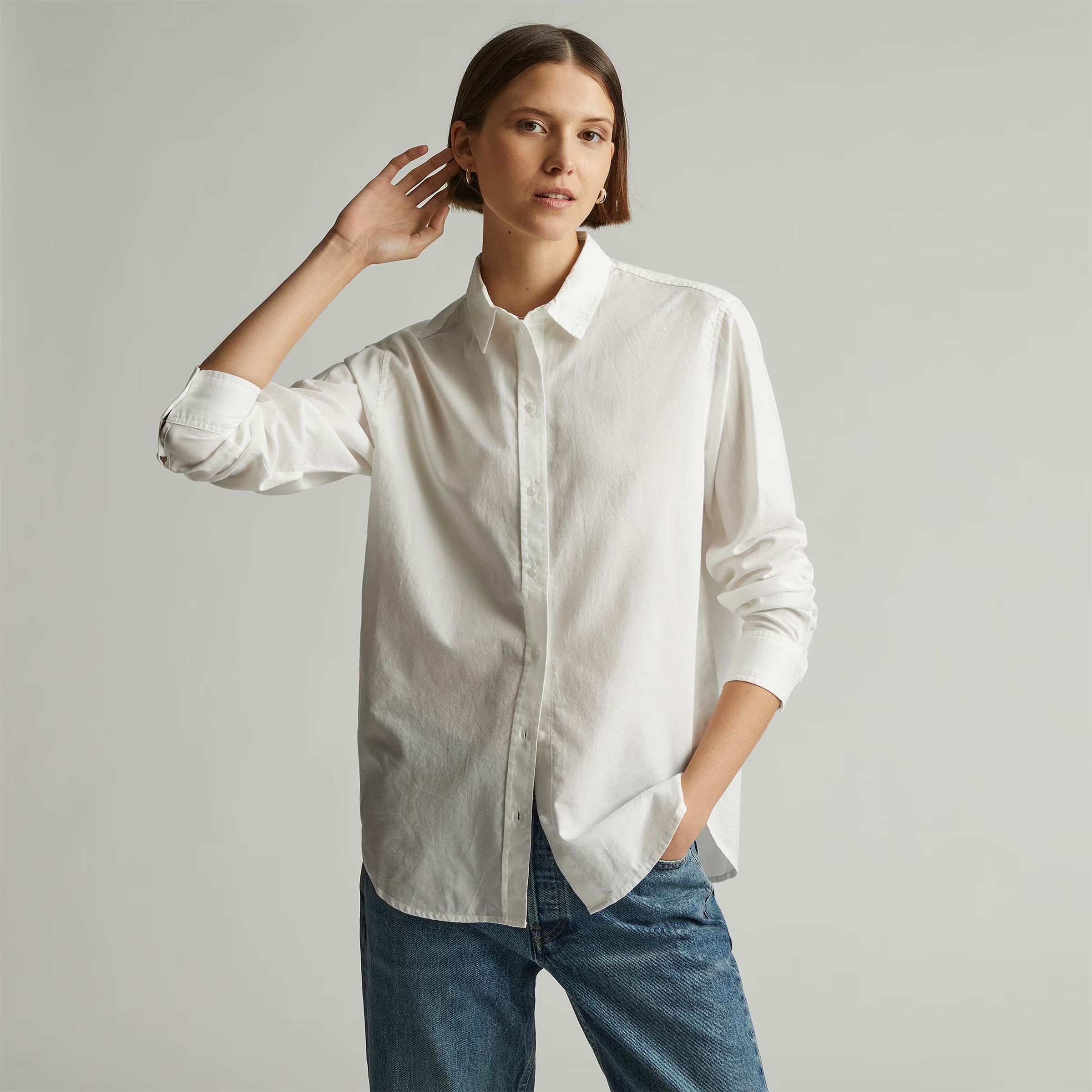 The Silky Cotton Relaxed Shirt | Everlane