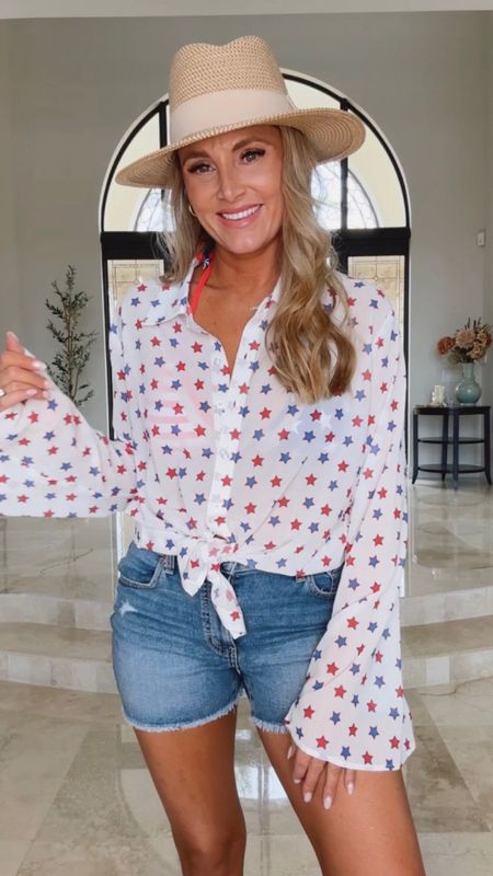 Cute 4th of July outfit! Wearing a small in the top and medium in the bottom 

#LTKFindsUnder100 #LTKStyleTip #LTKOver40