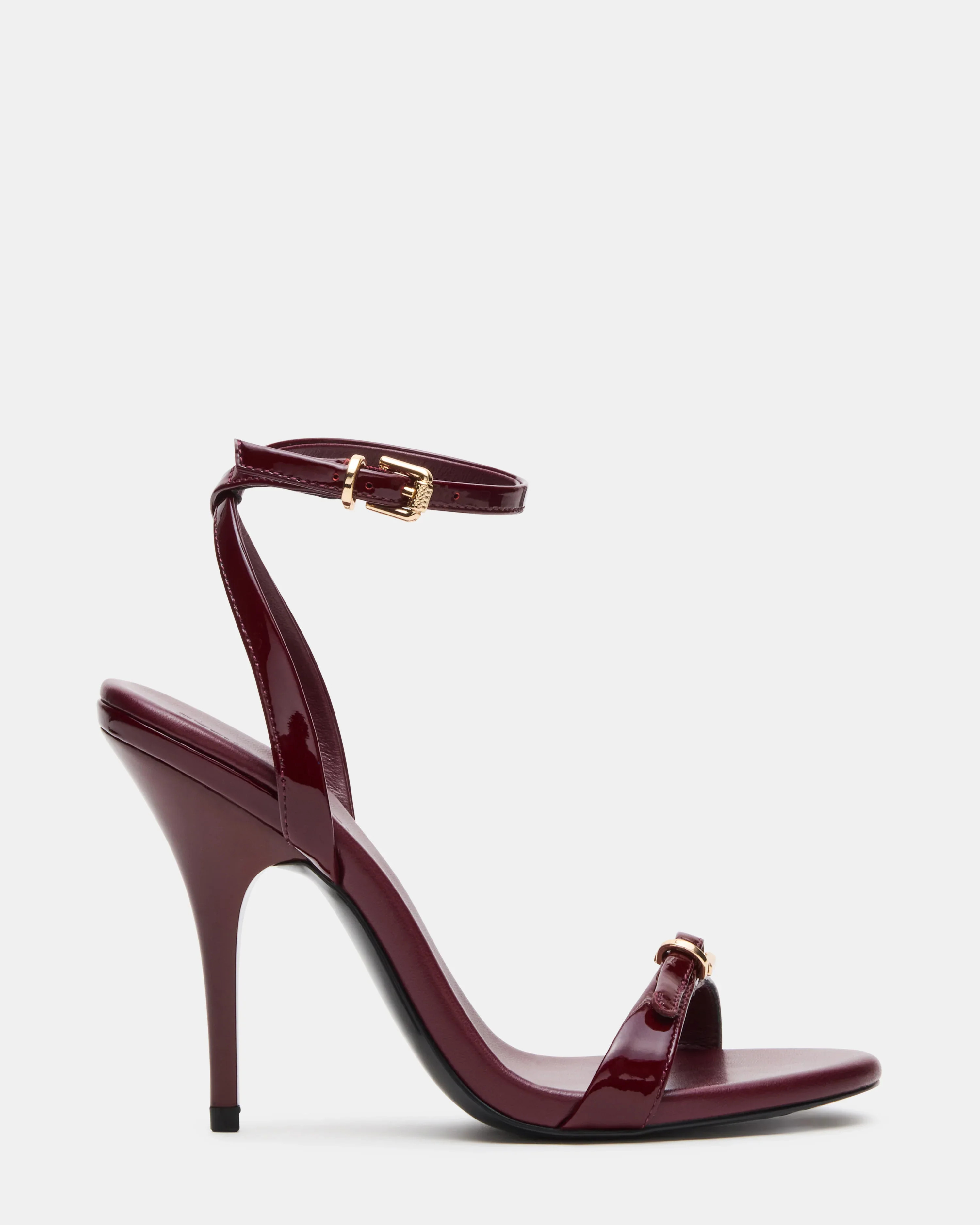 FOXX Burgundy Strappy Stiletto Heel | Women's Designer Heels | Steve Madden (Canada)