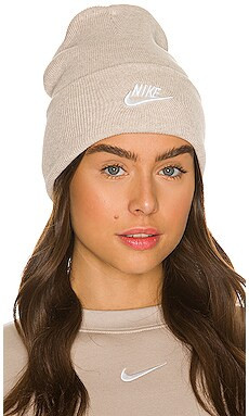Nike U NSW Beanie Utility Futura in Driftwood from Revolve.com | Revolve Clothing (Global)