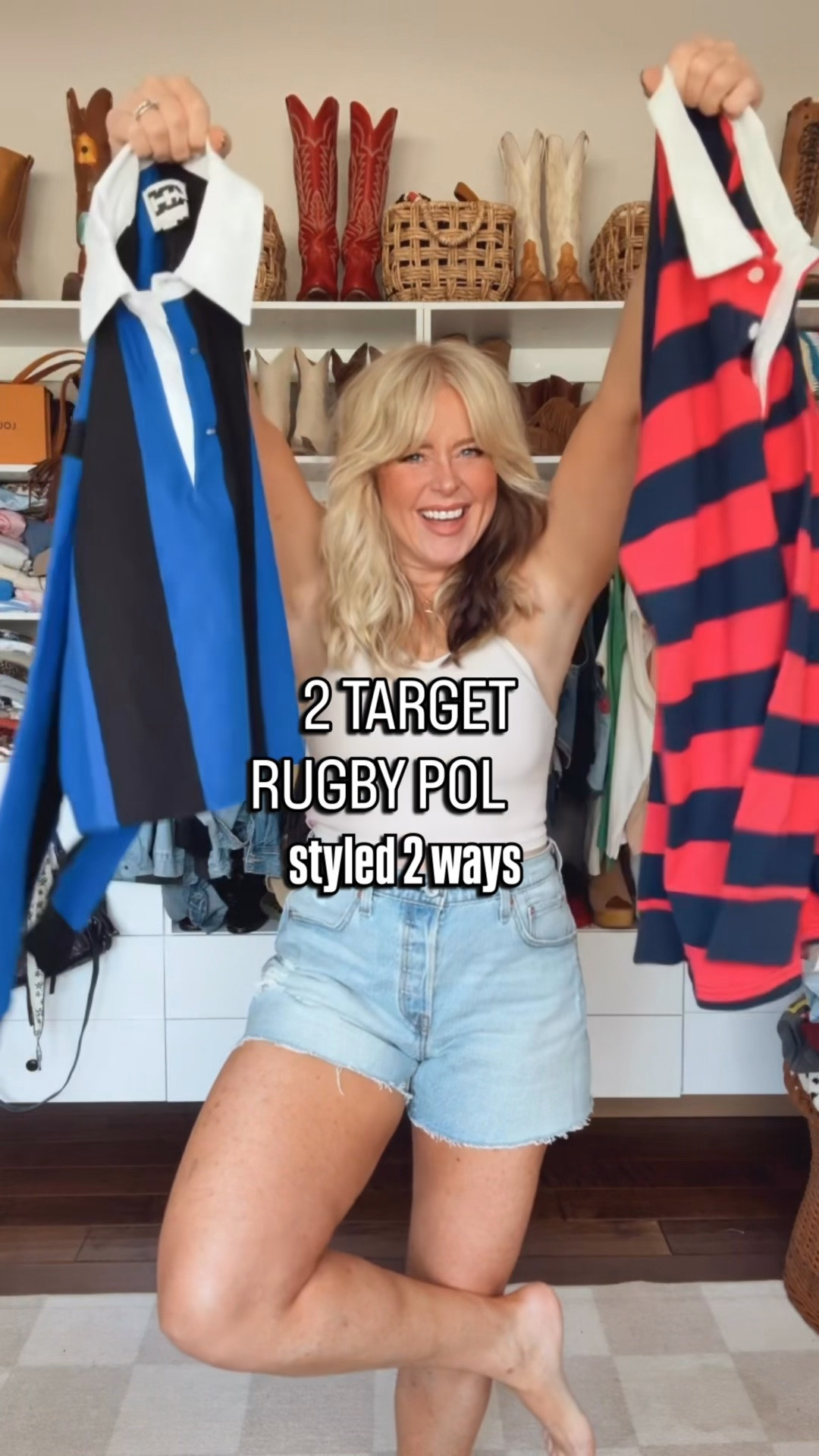 These rugby polos are SOOO CUTE! I’m so here for it and love these fits! 
I’m in a small in blue and black and a medium in red and blue. 
@Target

#LTKOver40