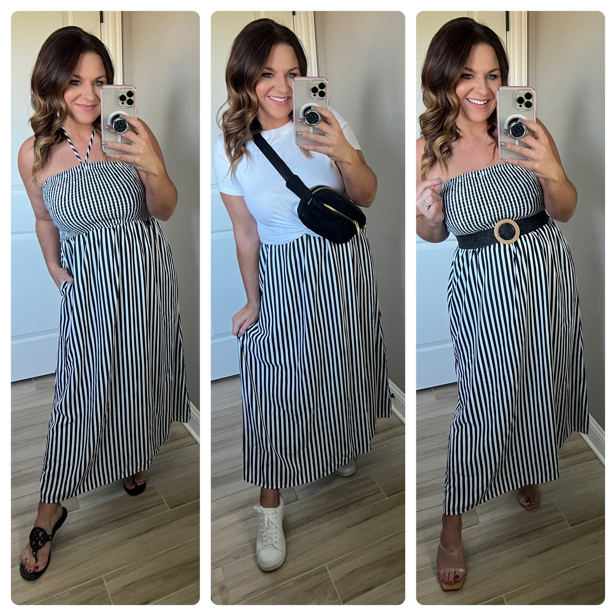 Striped dress | maxi dress | striped skirt | crop | dress with sneakers| black and white | black and white dress | Grace Karin | Amazon dress | resort wear | comfy dress | one dress three ways to wear it 

#LTKFind #LTKstyletip #LTKunder50
