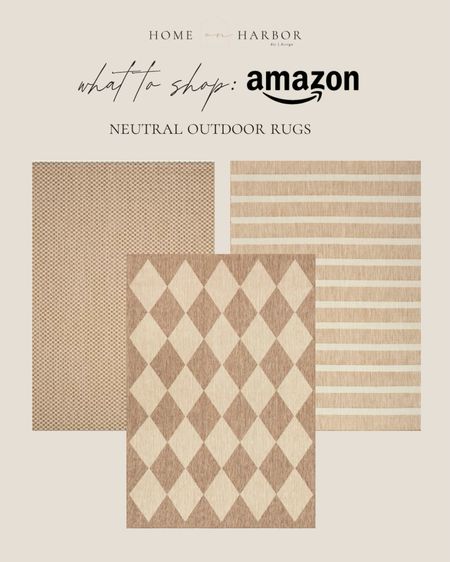 Patio season is upon us! Neutral outdoor rugs from Amazon 

#patiodecor #backyard #outdoorliving

#LTKstyletip #LTKhome #LTKSeasonal