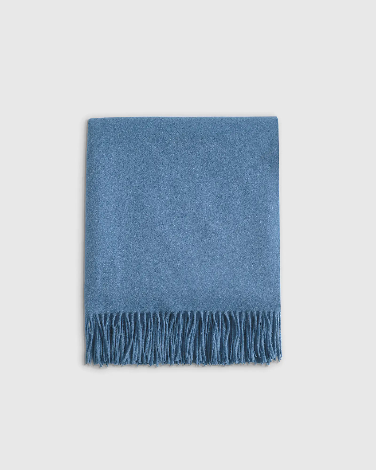 Mongolian Cashmere Throw in Sky Blue | Quince