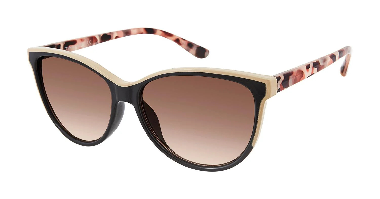 Tahari Brow Trim Cat Eye Sunglasses in Black Nude Lord & Taylor | Lord & Taylor