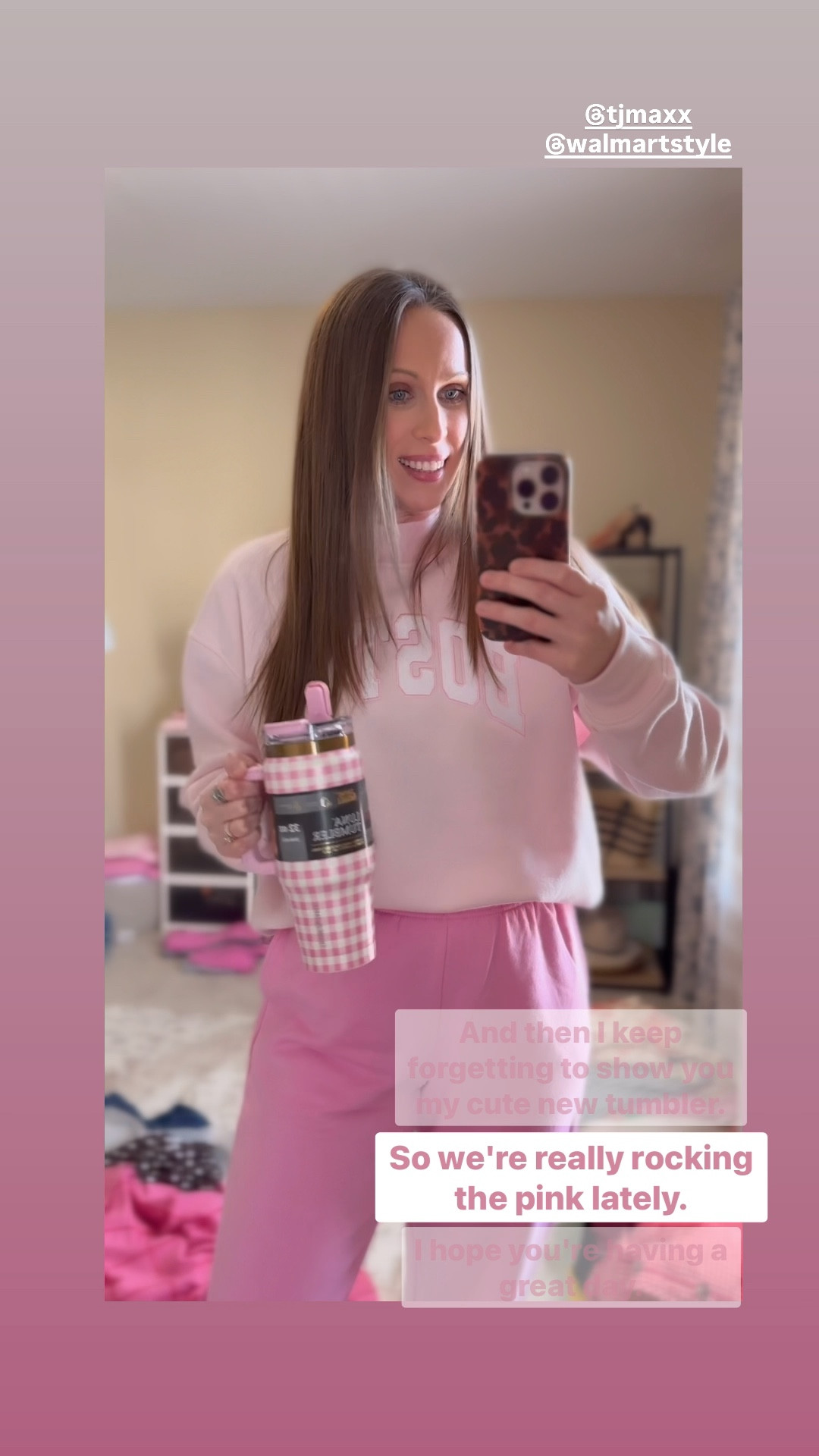 Outfit of the day 💕💗

Walmart fashion, mock neck sweatshirt, Parke sweatshirt, pink joggers, pink sweatshirt, Amazon fashion, coffee tumbler , gift for her 

#LTKootd #LTKSeasonal #LTKValentine