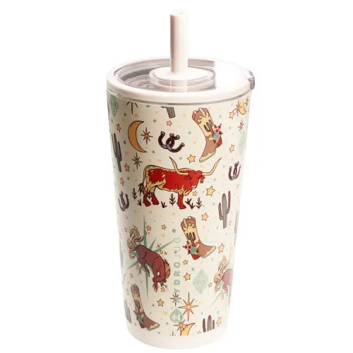 HydroJug Everyday Tumbler - Ceramic-Lined Insulated Tumbler with Straw and Soft-Touch Lid, Cup Holder Friendly in Rodeo at Nordstrom, Size Small | Nordstrom