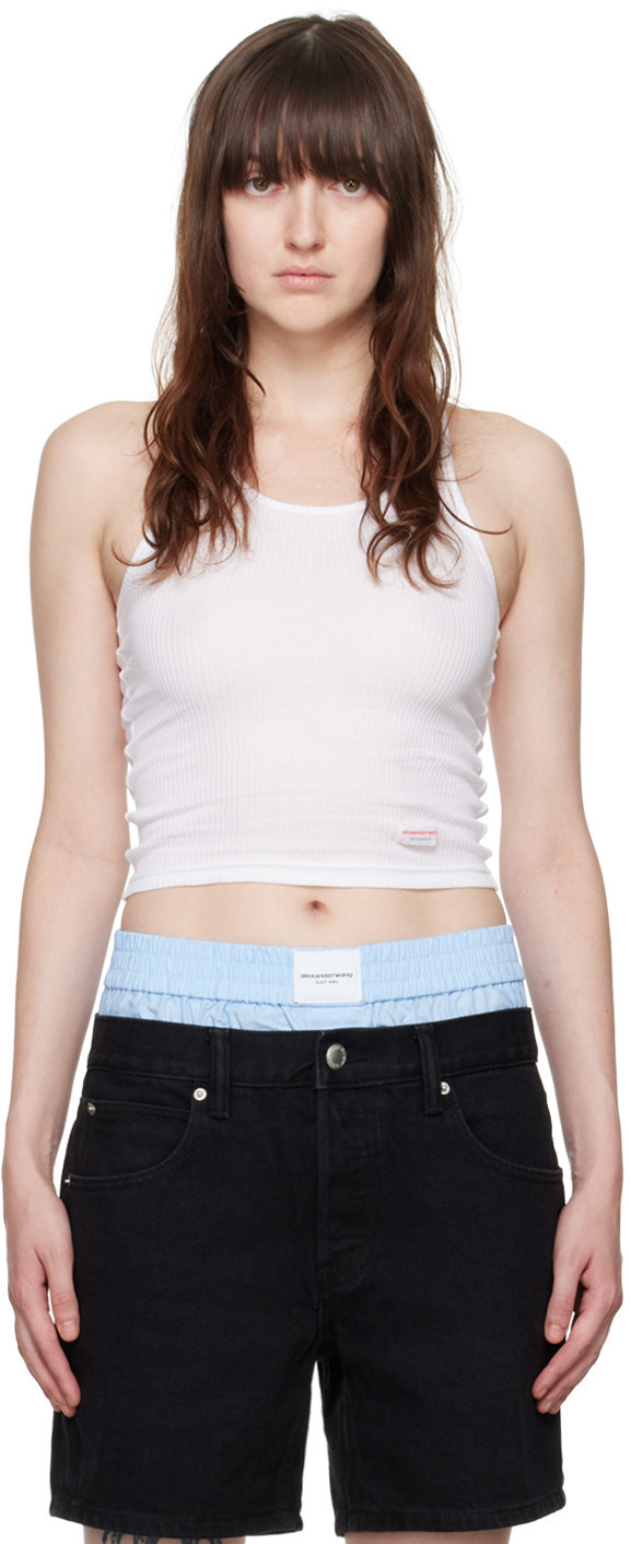 Alexander Wang White Classic Racer Tank Top | SSENSE