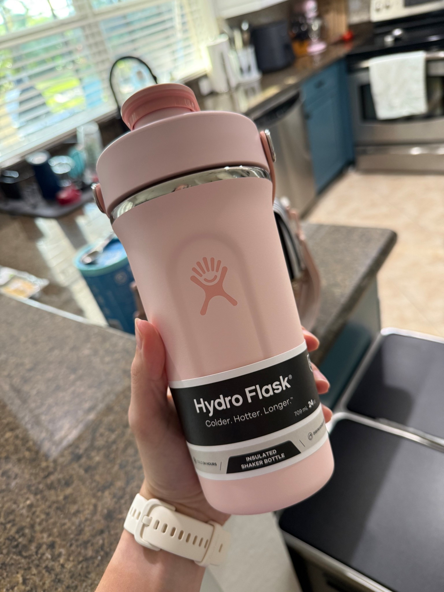 New shaker bottle from Hydroflask! I am so excited to match Kyle’s navy blue and be able to have a bottle/cup solely for my collagen and protein drinks! 

#LTKmorningroutine #LTKHome #LTKfitnessgoals
