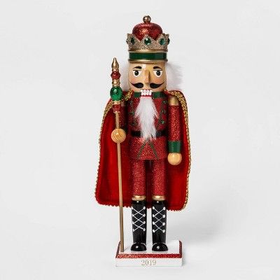 14.5" x 3.5" Traditional Nutcracker with Cape Red - Wondershop™ | Target