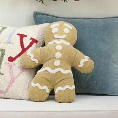 Shaped Gingerbread Pillow | Grandin Road | Grandin Road