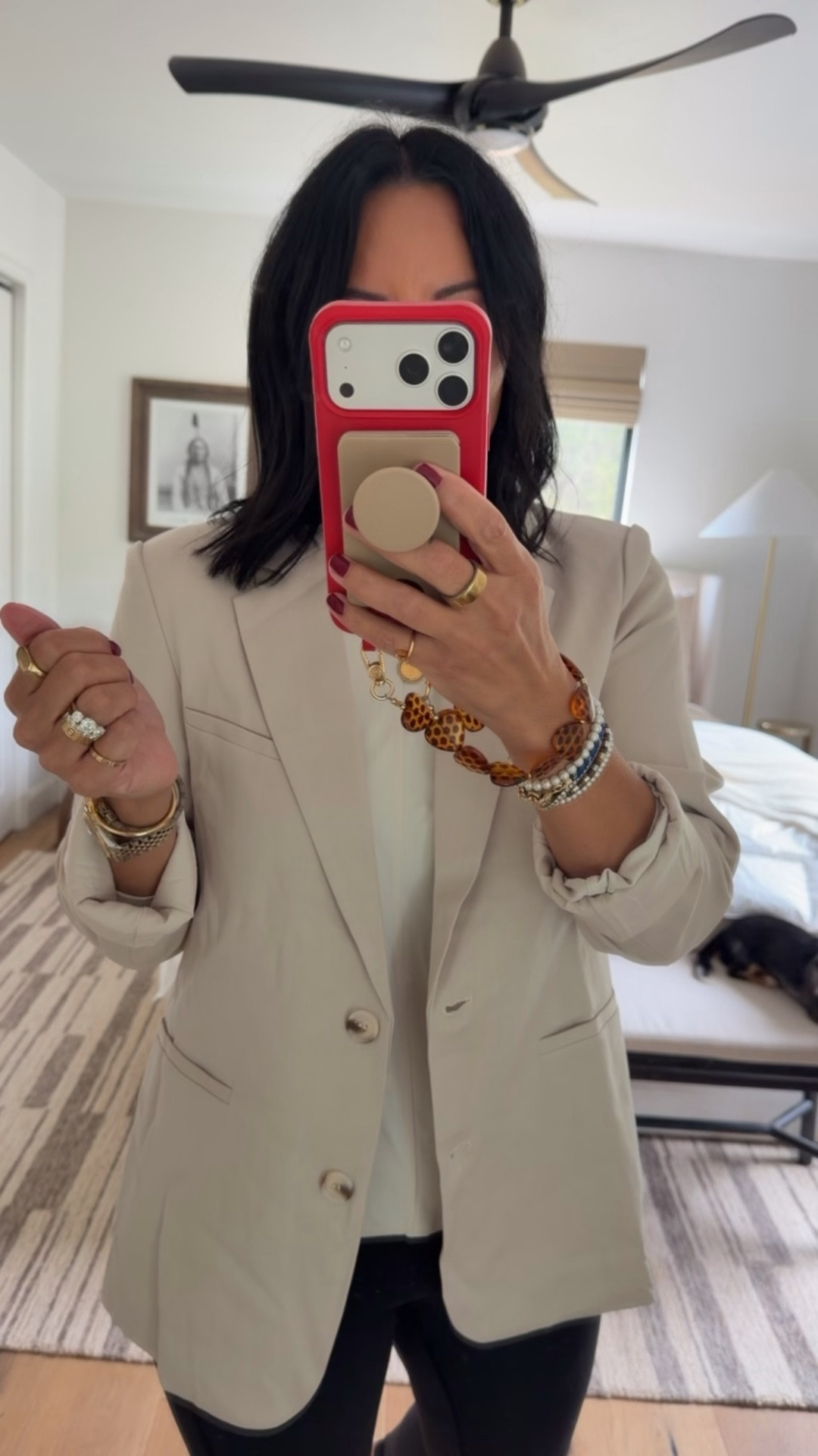 I’m a size 8 and did a medium on the blazer. Size up for an oversized fit.

#LTKOver40 #LTKWorkwear #LTKSaleAlert