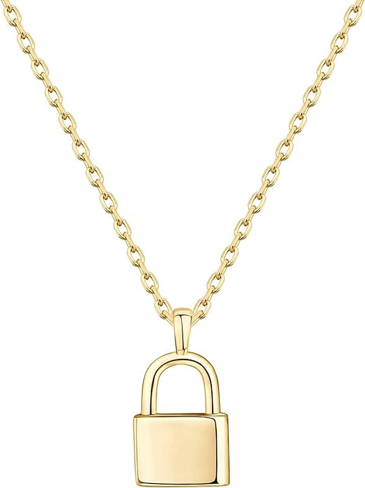 PAVOI 14K Gold Plated Dainty Pendant Necklace | Dot, Elephant, Butterfly, Pineapple Pendant | Lay... | Amazon (US)