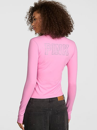 Relay™ Full-Zip Jacket, Pink, M - Women's Hoodies & Sweatshirts - PINK | Victoria's Secret (US / CA )