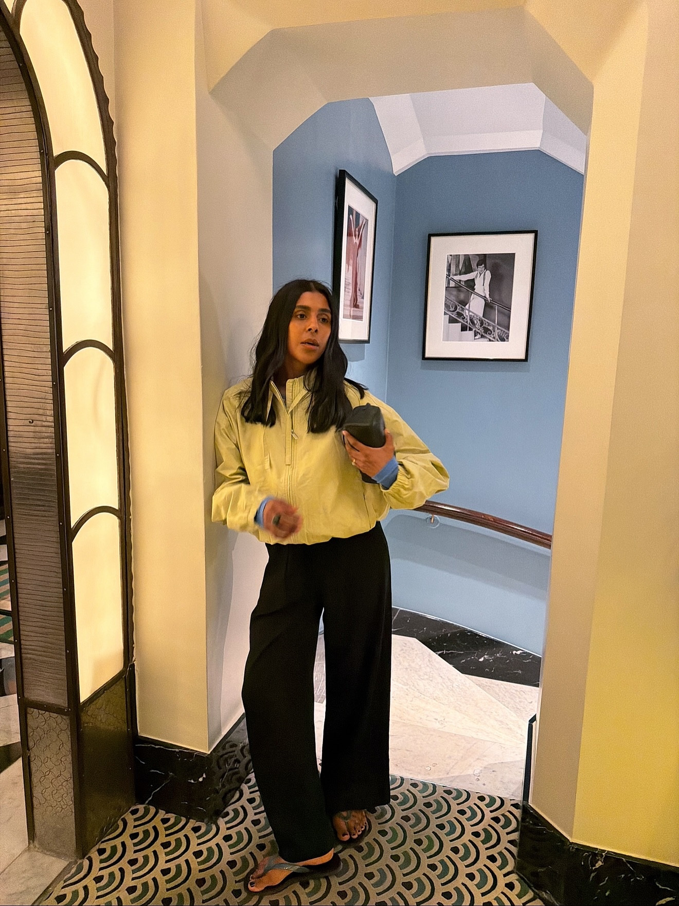 A lemon jacket to carry me through rain/sunshine season @marksandspencerstyle #mymarks