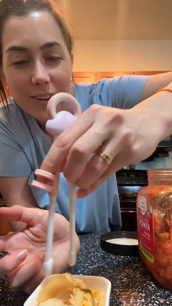 These are great chopsticks for kids wanting to learn how to use and hold chopsticks properly! My two year old daughter is learning to use them! 

#LTKfamily #LTKVideo #LTKkids