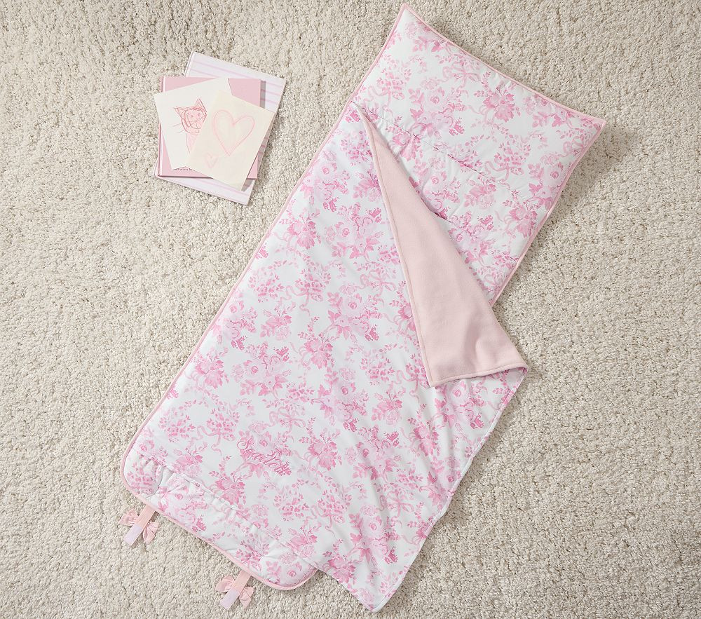 LoveShackFancy Damask Bow Mackenzie Nap Mat | Pottery Barn Kids