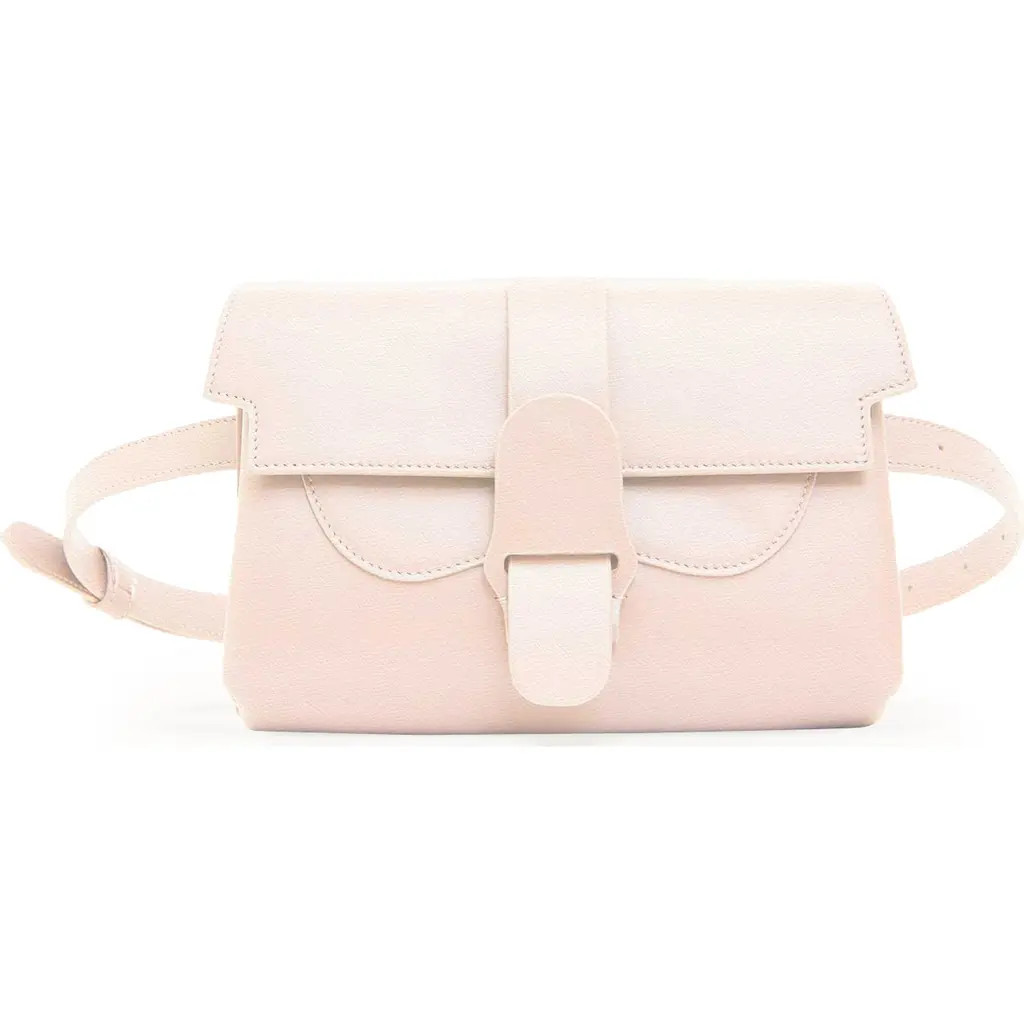 SENREVE Aria Belt Bag Pebbled Leather 5-Way Convertible Handbag in Blush at Nordstrom | Nordstrom