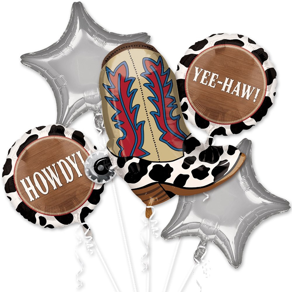Cowboy Yeehaw Foil Balloon Bouquet | Walmart (US)