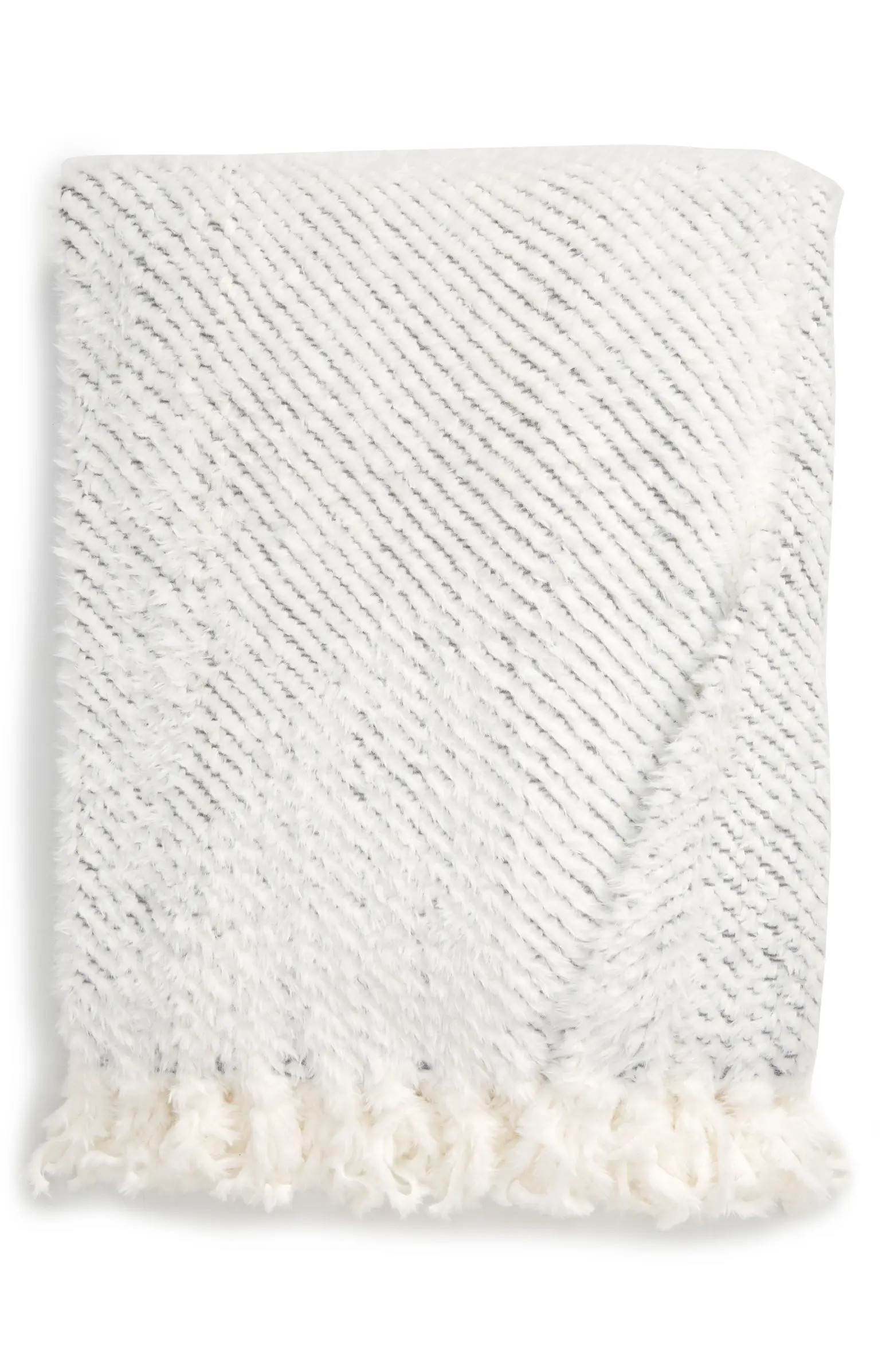 Plume Faux Fur Throw Blanket | Nordstrom