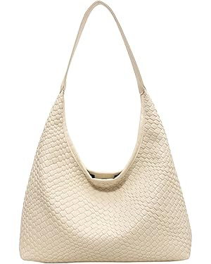 2025 Leather Tote Bag for Women Top-handle Shoulder Bag, Hobo Bags Large Capacity Soft Vegan Cros... | Amazon (US)