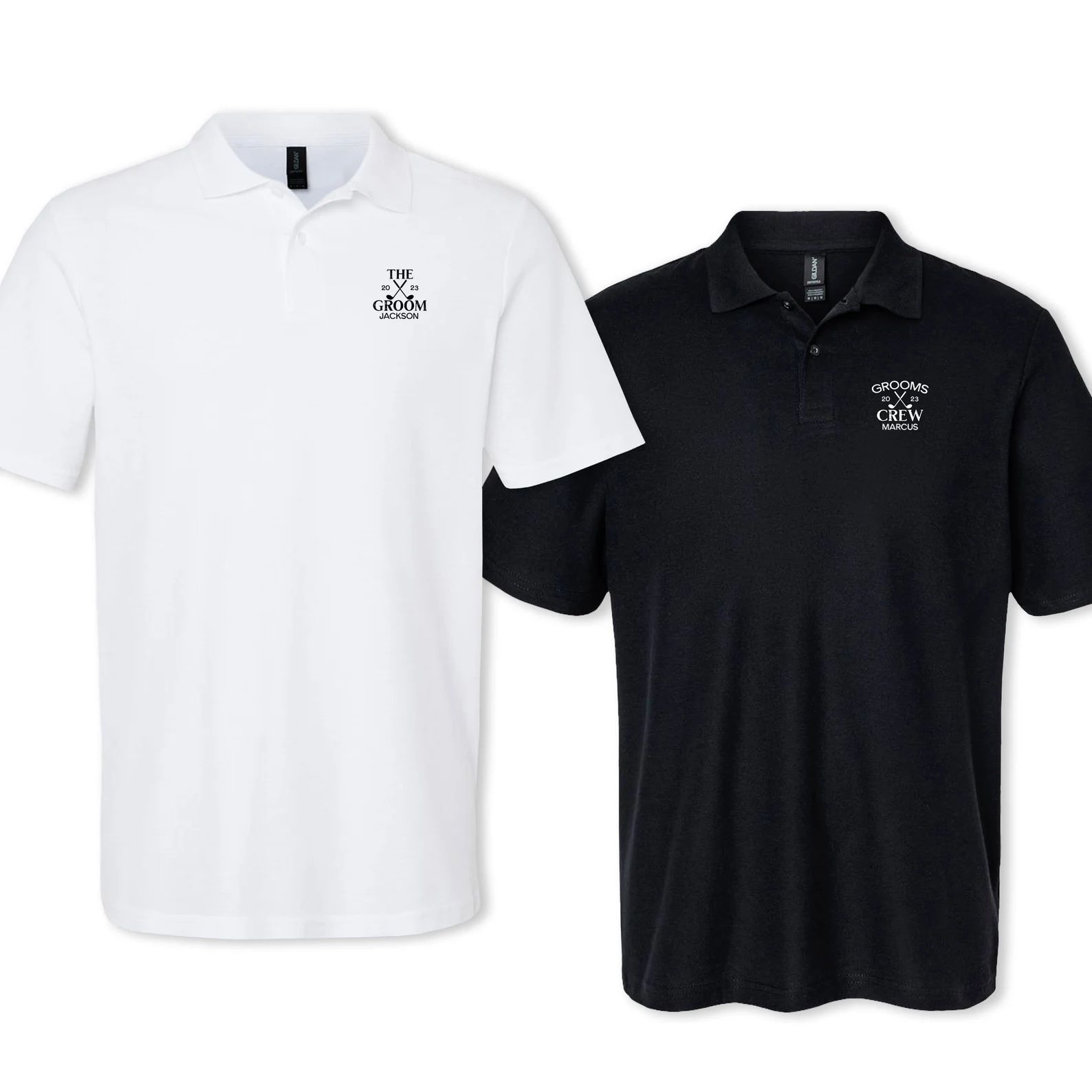 Golf Bachelor Party Shirts Groomsman Shirts Custom Golf Shirts for Men Personalized Polo Shirt Gr... | Etsy (US)