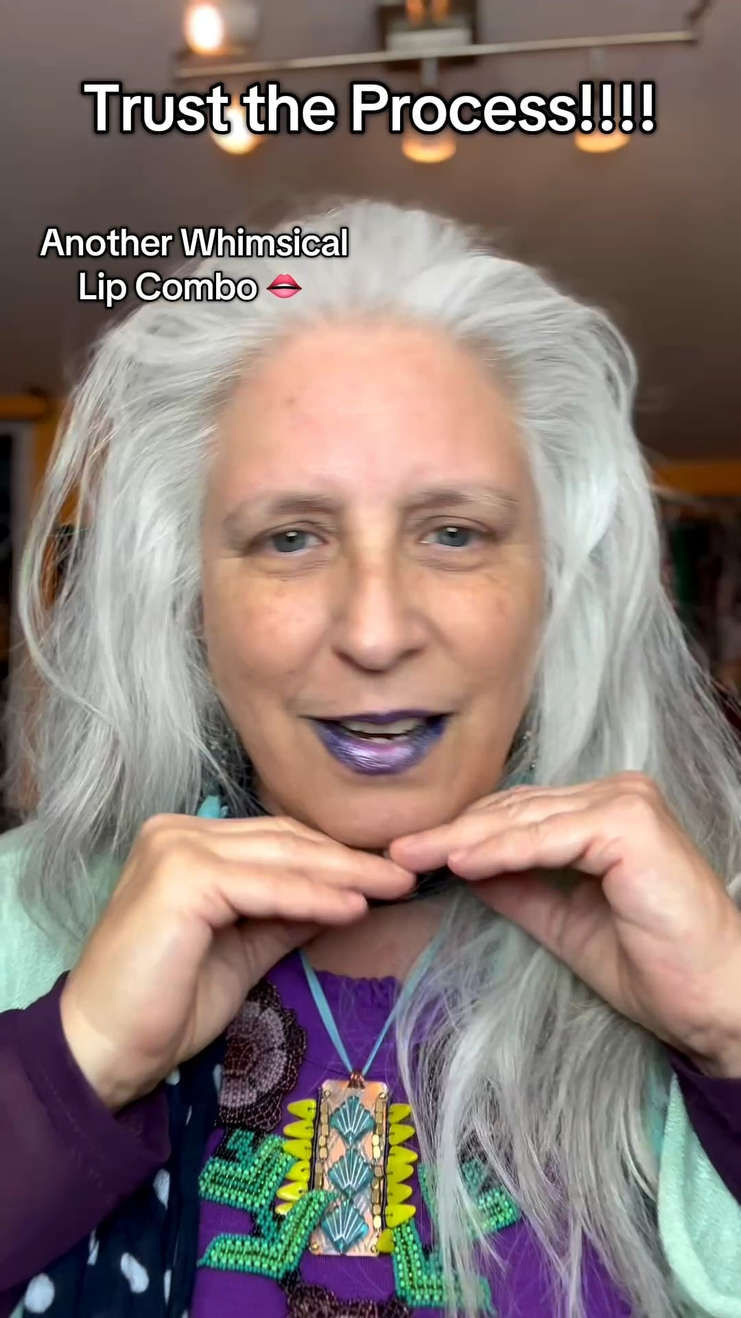 The P Louise Creative Comeback Palette saved this look

#whimsical #lipcombo #plouise #purplelip #mineralfusion