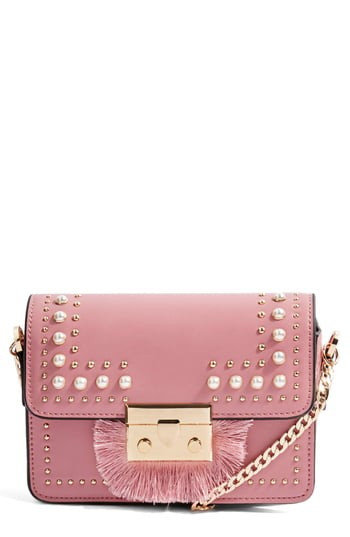 Topshop Rosie Imitation Pearl Fringe Crossbody Bag - | Nordstrom