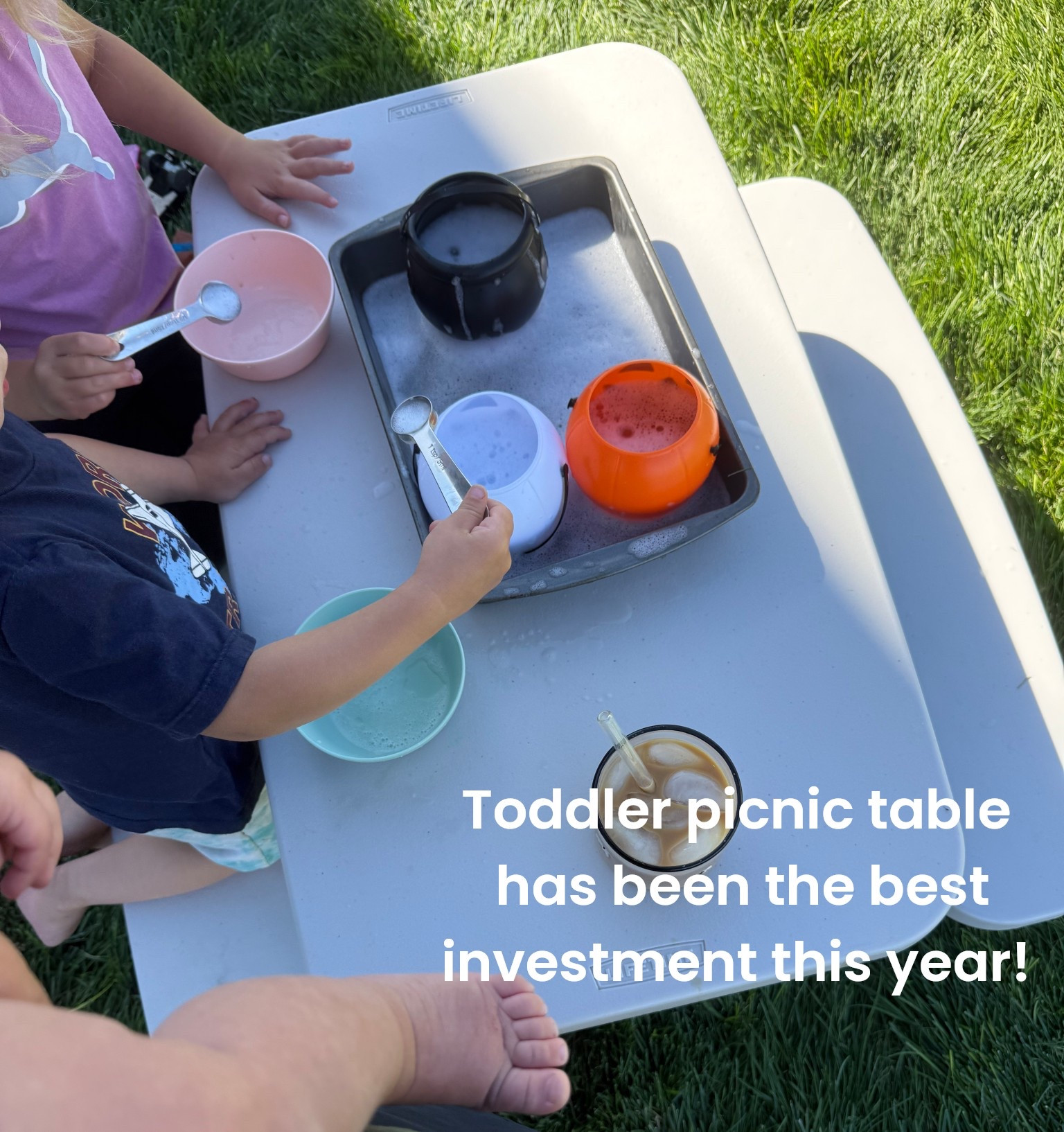 The Lifetime kids picnic table has been one of our best summer buys! It folds completely flat for easy storage, wipes clean in seconds, and has held up so well with daily use. We’ve had it all season and use it nearly every day — perfect for snacks, crafts, and outdoor meals. So practical and durable! 

#LTKSeasonal #LTKKids