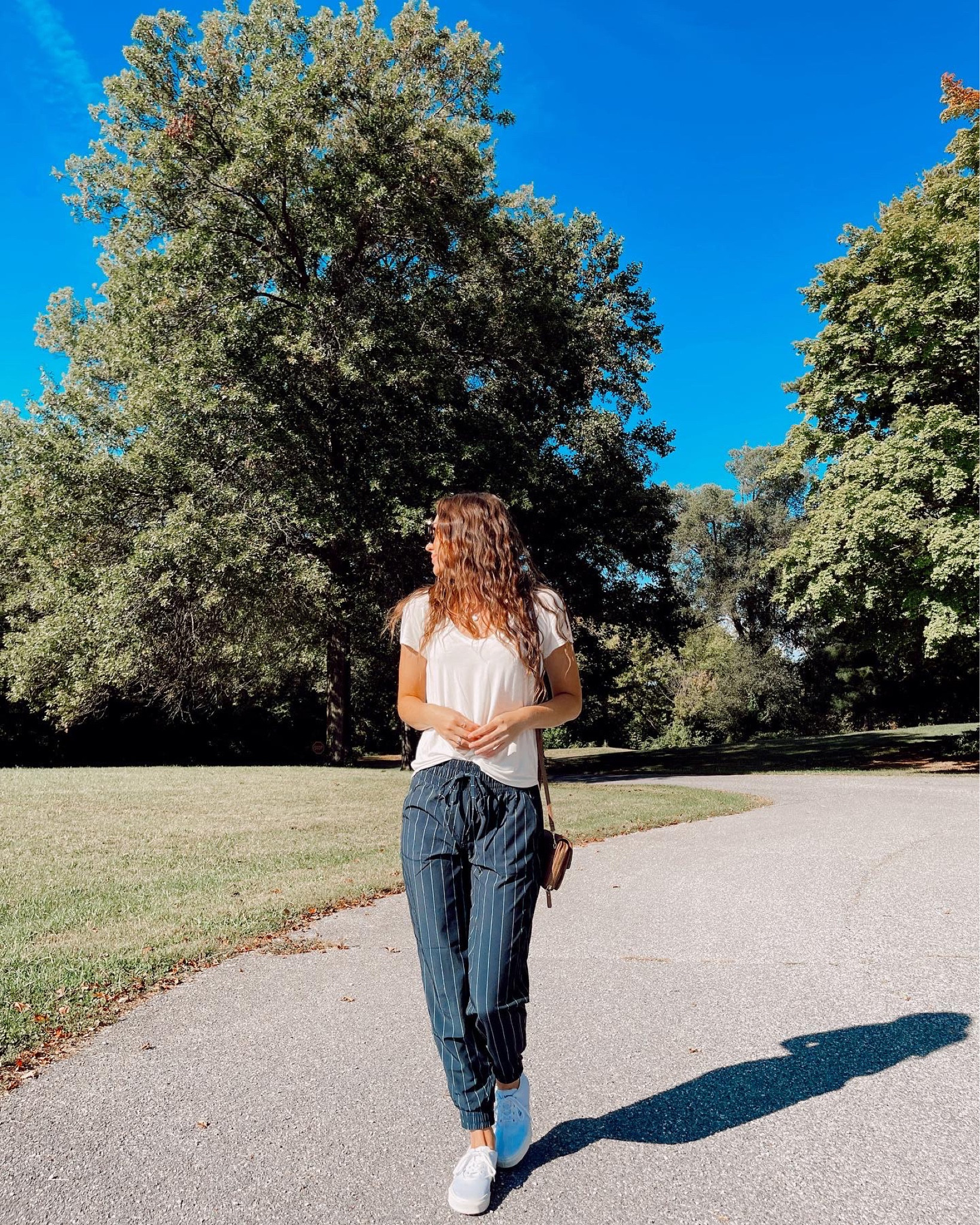 the best navy joggers! 
•joggers, travel outfit, travel pants, Albion fit, airport outfit, airplane outfit, outfit inspo•

#LTKfit #LTKSeasonal #LTKtravel