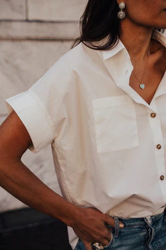 Safari Poplin Top | Shalice Noel