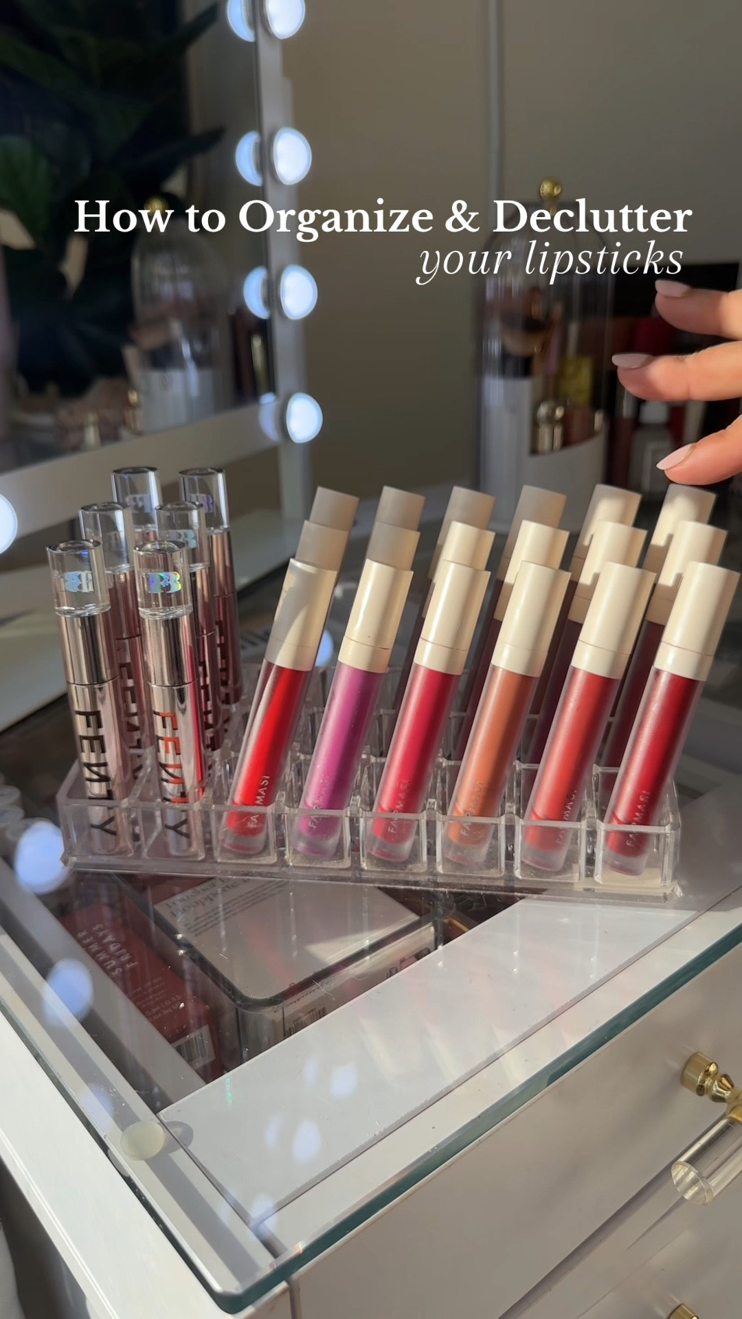 Lipstick & Makeup Organizer
#lipstick #makeuporganization #declutter #makeupasmr #lipstickasmr #asmrcleaning #asmrmakeup #homeorganization gifts for her, home organization 

#LTKHome #LTKWatchNow #LTKFindsUnder50