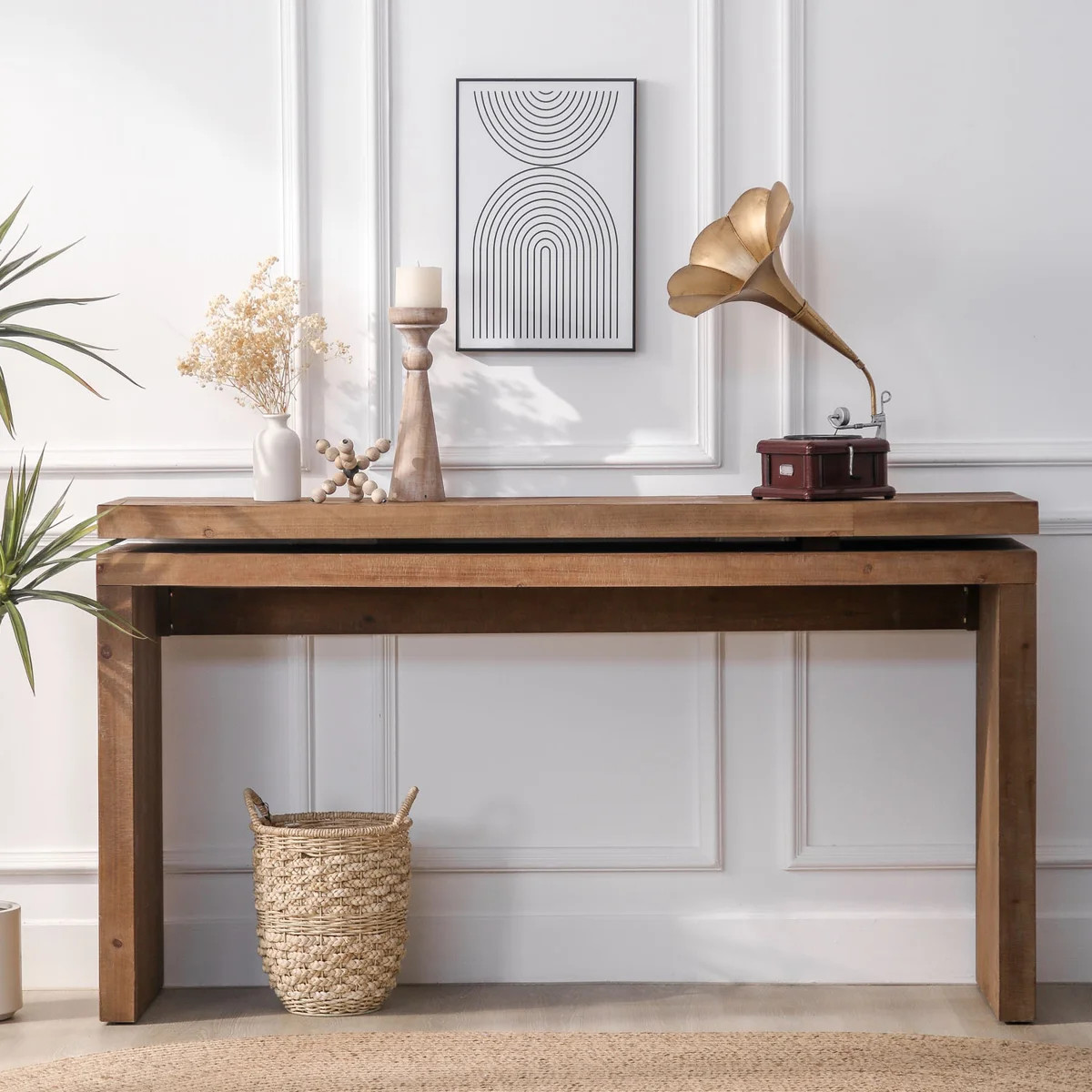 58” Wooden Console Table Sofa Table for Livingroom, Bedroom, Entryway | Wayfair North America