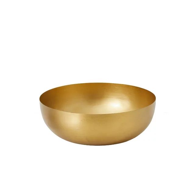 Serene Spaces Living Vintage Gold Decorative Iron Bowl, for Living Room, Kitchen and Home Decor | Walmart (US)