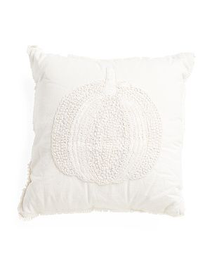20x20 Beaded Pumpkin Pillow | The Global Decor Shop | Marshalls | Marshalls