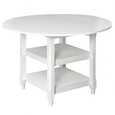 Cottage Double Drop Leaf Dining Table White - Buylateral | Target
