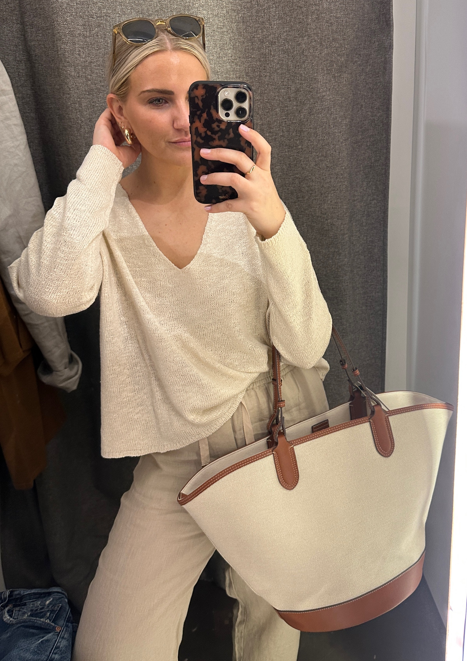 Easy coastal grandmother look! #springoutfit #vacationoutfit 

#LTKstyletip #LTKunder100 #LTKtravel