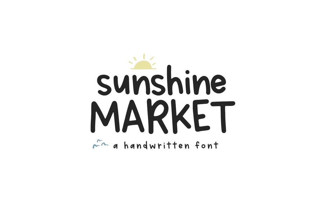 Sunshine Market Font - Handwritten Print Font, Fonts for Cricut, Neatly Printed Font, Crafting Fo... | Etsy (US)