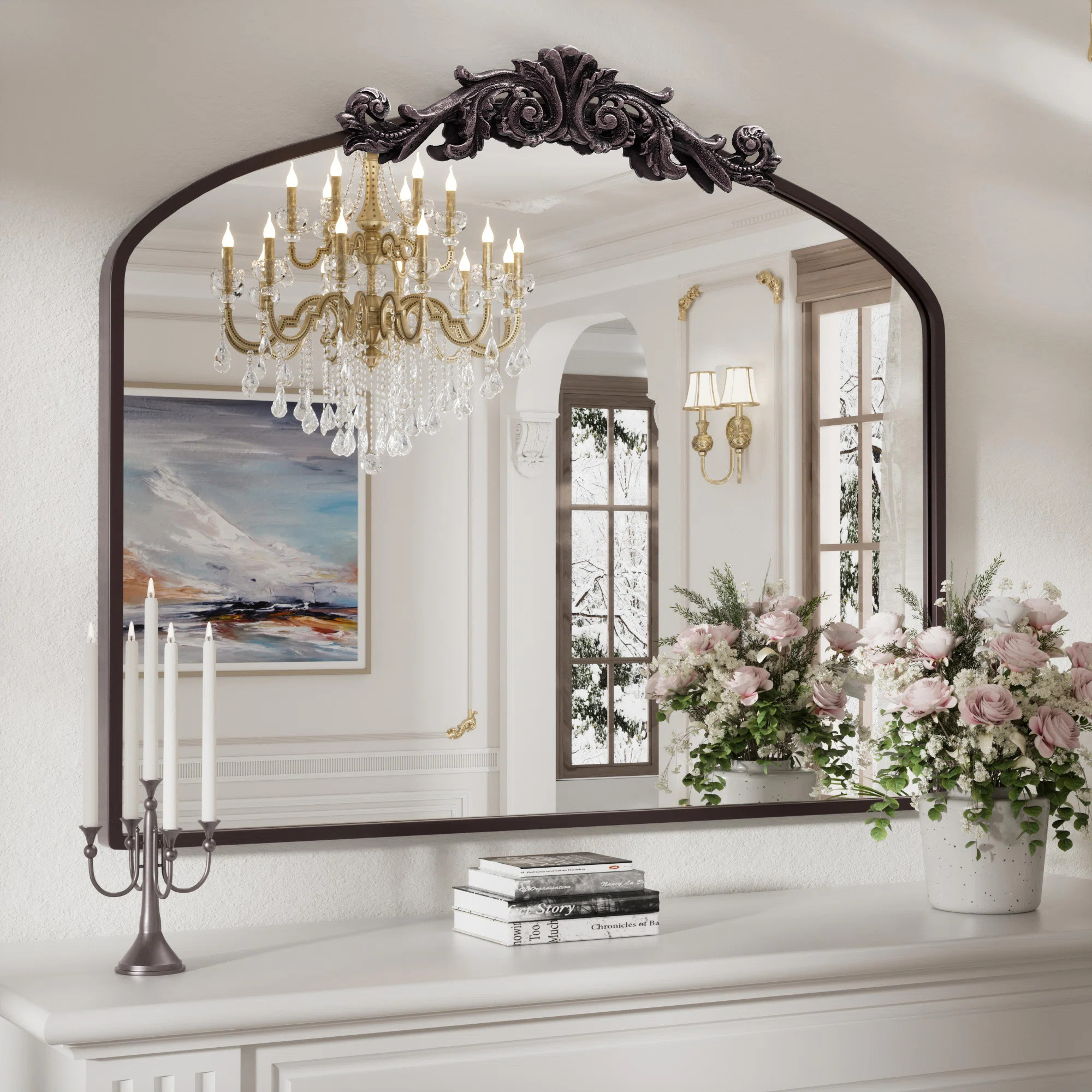 Ethem  Metal Arch Mirror | Wayfair North America