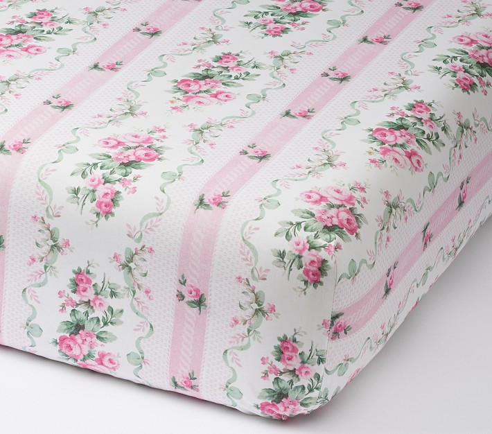 LoveShackFancy Dreamy Days Organic Crib Fitted Sheet | Pottery Barn Kids
