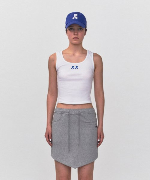 RR LOGO SHORT TANK TOP_WHITE-BLUE | Musinsa Global