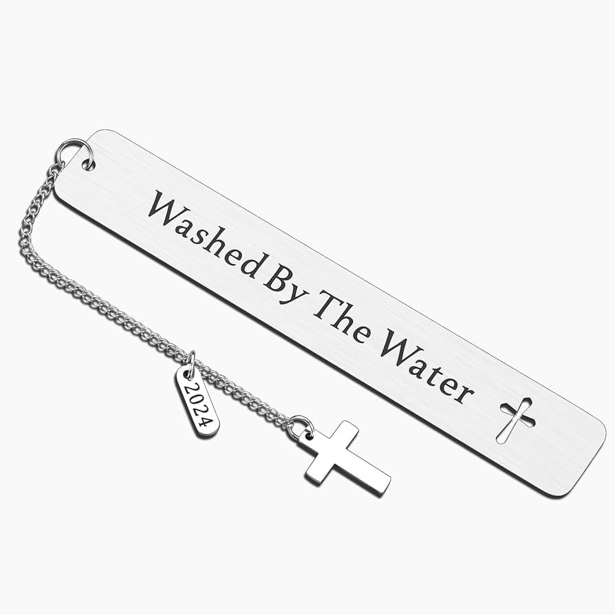 Baptism Gifts for Teenage Girl Boys Washed by The Water Baptism Bookmark Christening Baptismal Gi... | Amazon (US)