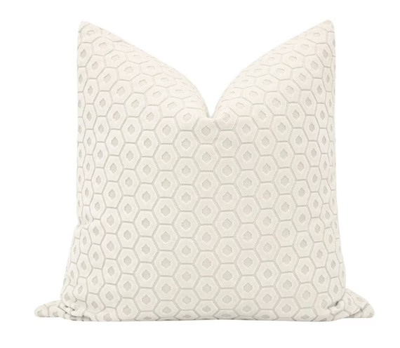 Paloma Cut Velvet // Alabaster Pillow COVER ONLY  Cut Velvet - Etsy | Etsy (US)