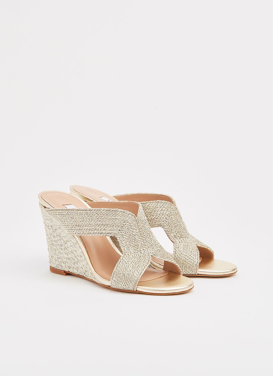 Sonia Gold Rope Mule Wedges | L.K. Bennett (UK)