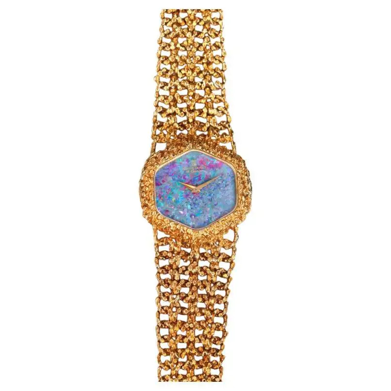 Montre Royale Opal Watch in 18K Yellow Gold, 1970s | 1stDibs
