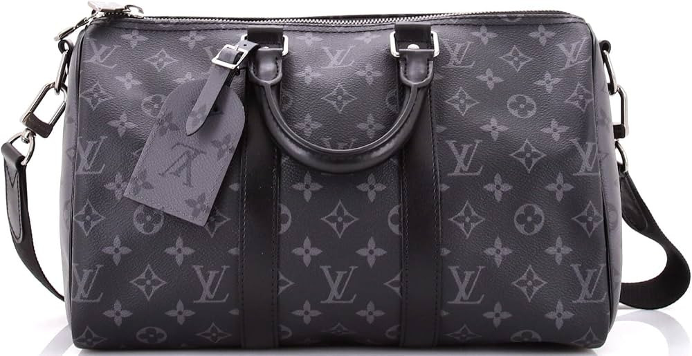 Amazon.com: Louis Vuitton, Pre-Loved Keepall Bandouliere Bag 35, Black : Amazon Luxury | Amazon (US)