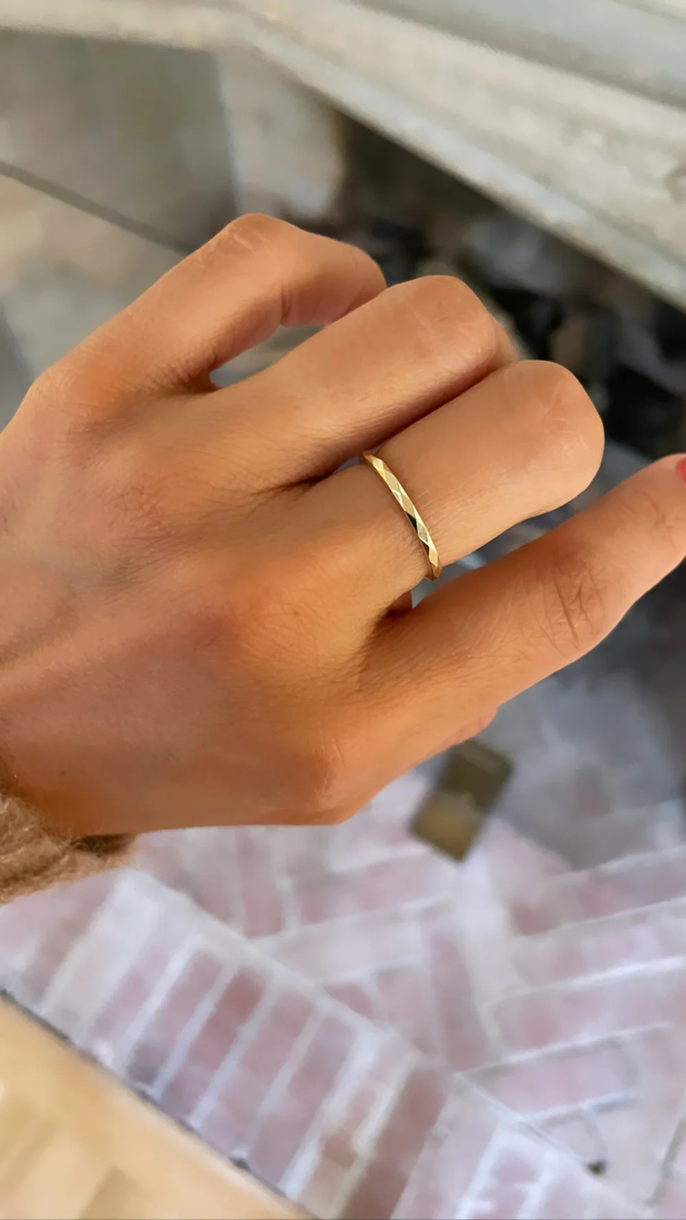 Gold Diamond Pattern Band | Smith and Mara, LLC